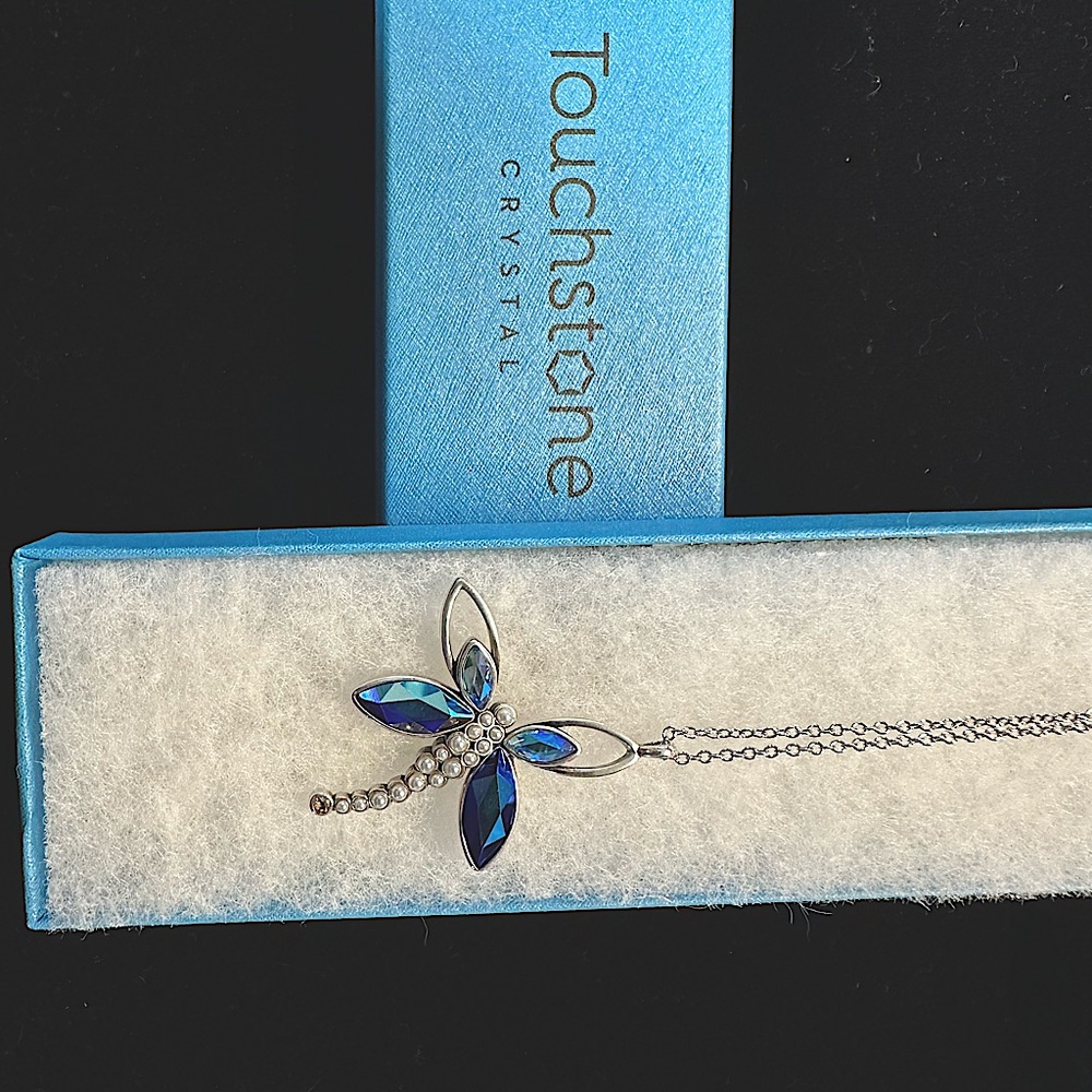 Touchstone Crystal Dragonfly Pendant